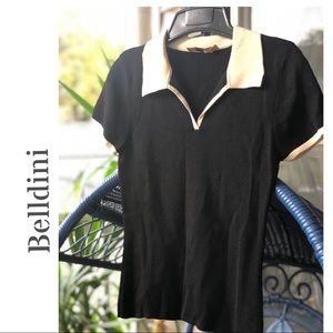 New Beige Collar Top